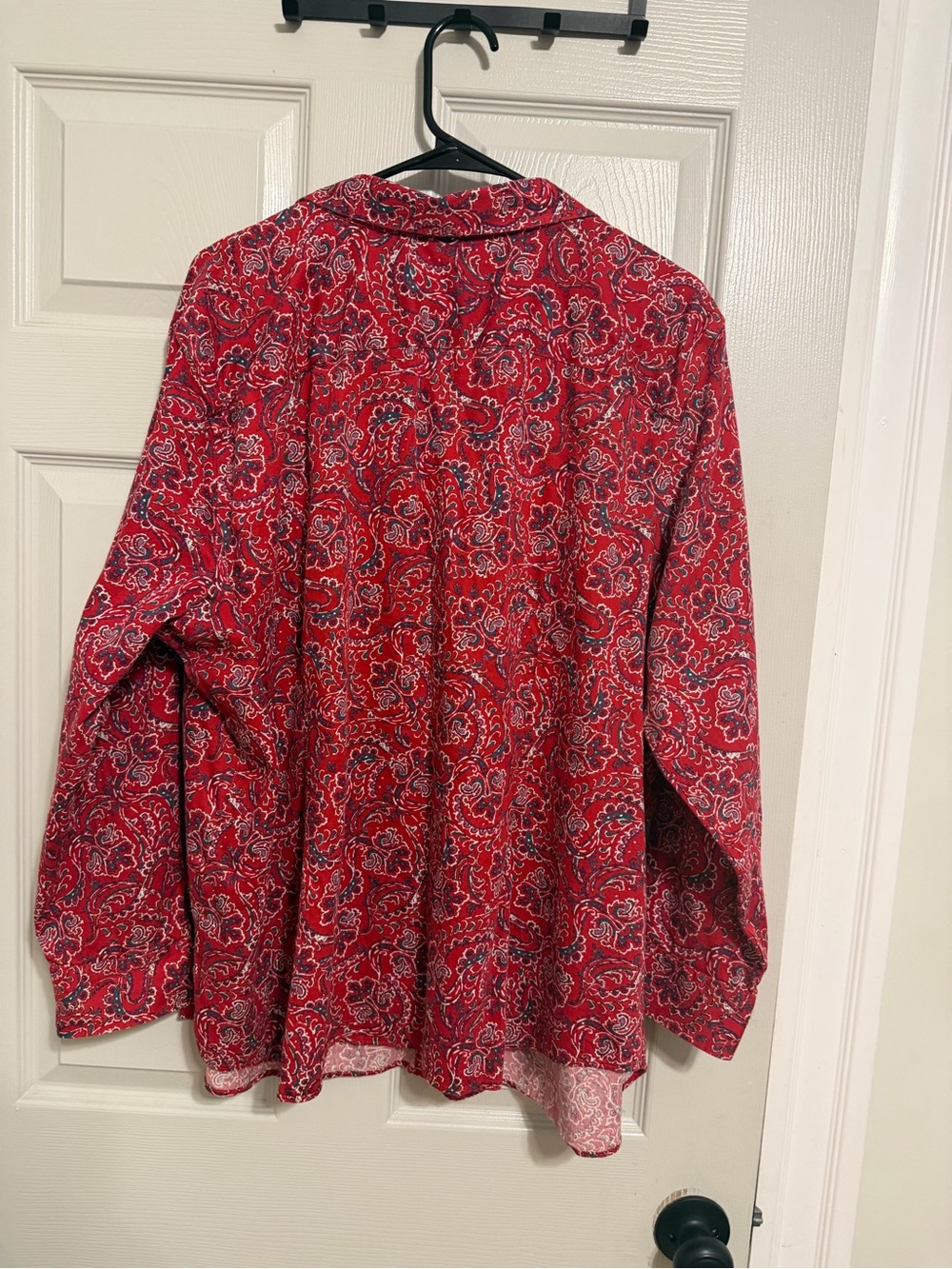 Pink Paisley Button-Up Shirt - Picture 5 of 6